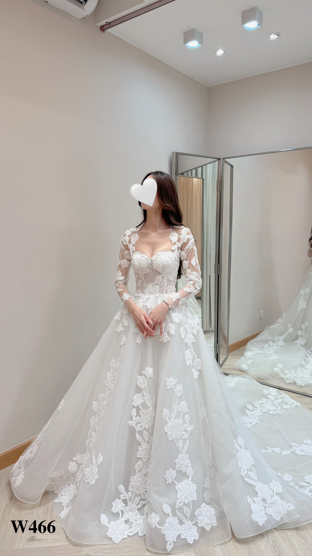 Strapless Sweetheart Glitter Tulle Ball Gown Wedding Dress with Detachable Long Sleeve Bolero