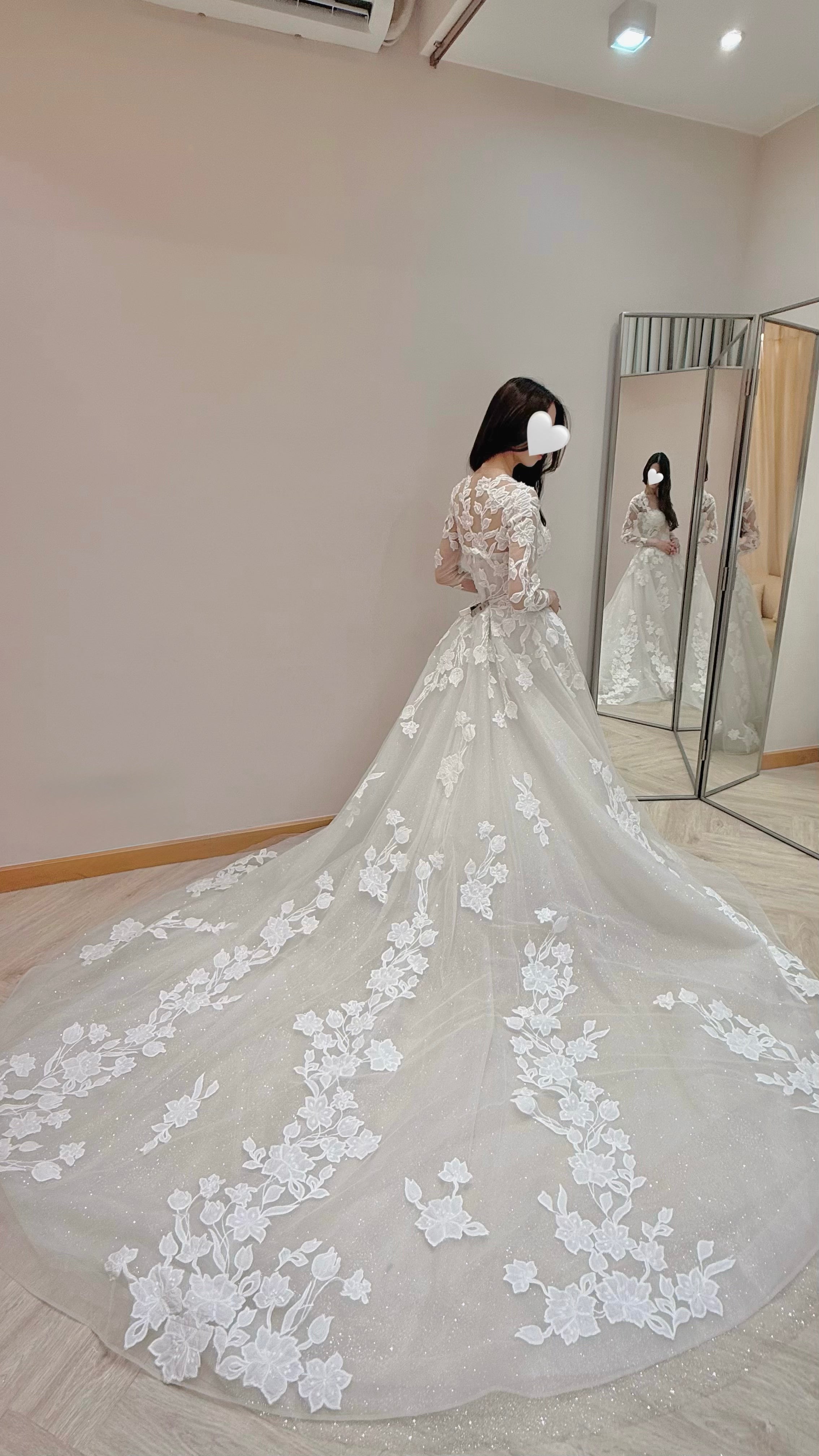 Strapless Sweetheart Glitter Tulle Ball Gown Wedding Dress with Detachable Long Sleeve Bolero