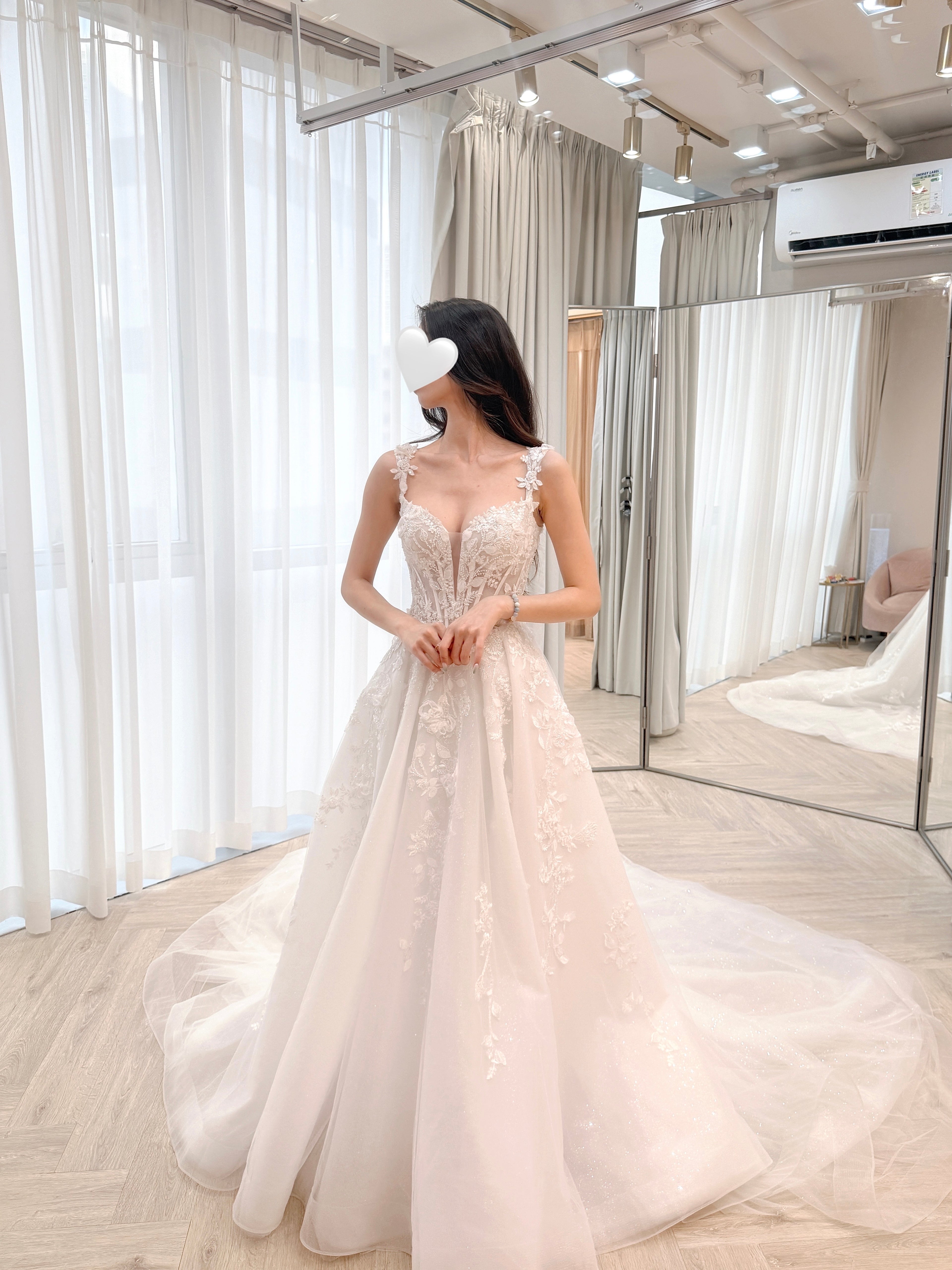 Two-way Embellished Corset Ball Gown Wedding Dress