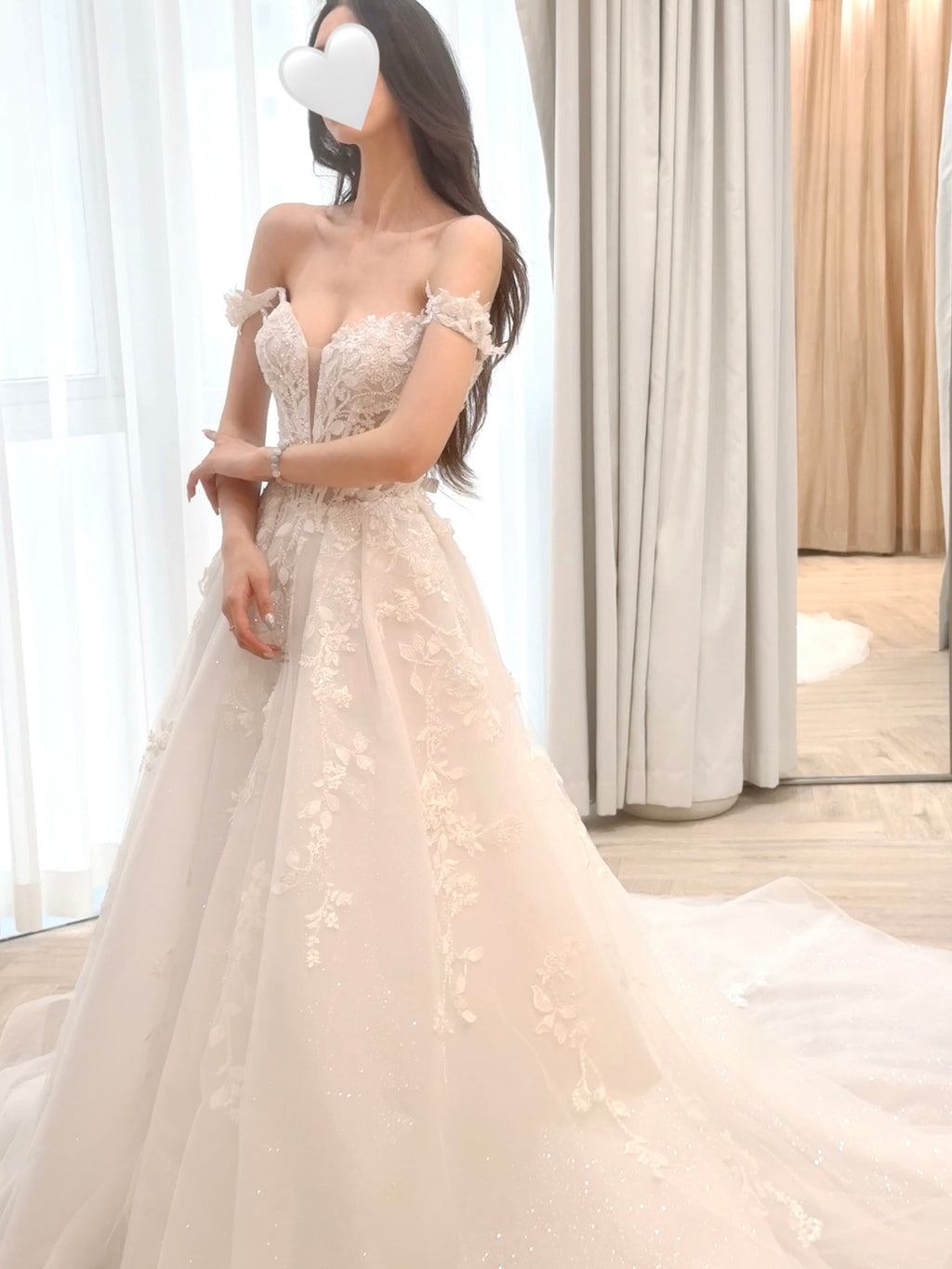 Two-way Embellished Corset Ball Gown Wedding Dress